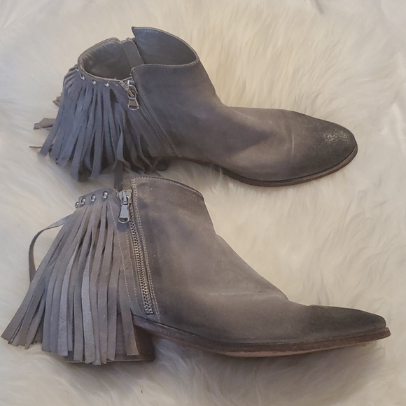 Kenneth Cole Black Label Grey Booties Size 41 - Picture 2 of 5